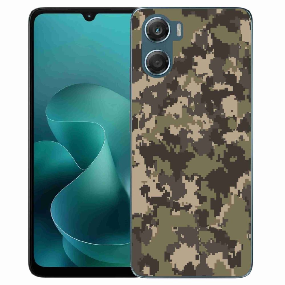Gelový kryt mmCase na Motorola G06/G06 Power - maskáčový vzor 12