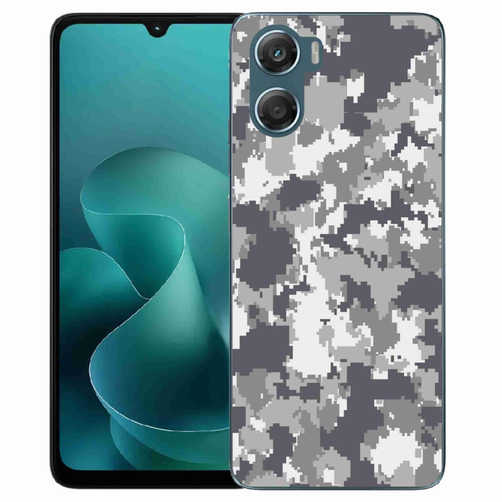 Gelový kryt mmCase na Motorola G06/G06 Power - maskáčový vzor 2