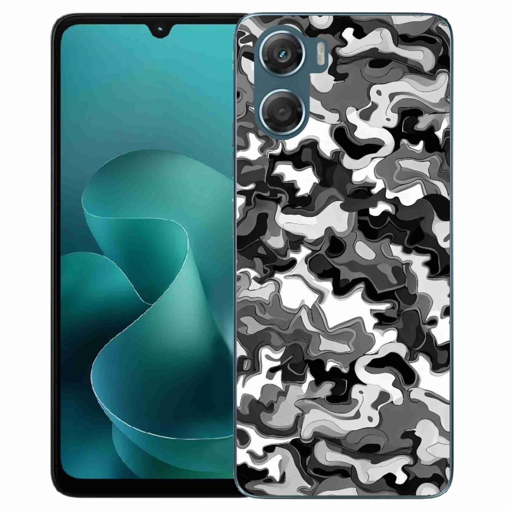Gelový kryt mmCase na Motorola G06/G06 Power - maskáčový vzor 3