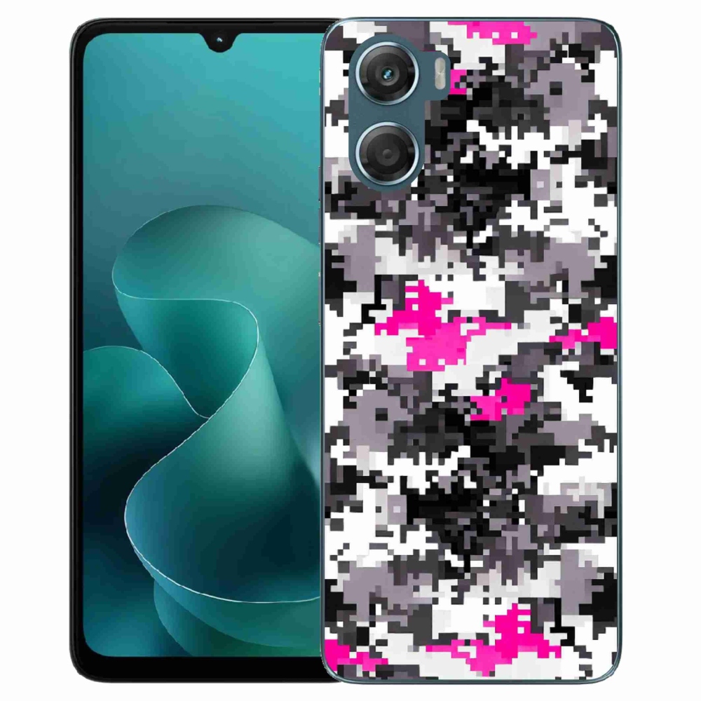 Gelový kryt mmCase na Motorola G06/G06 Power - maskáčový vzor 4
