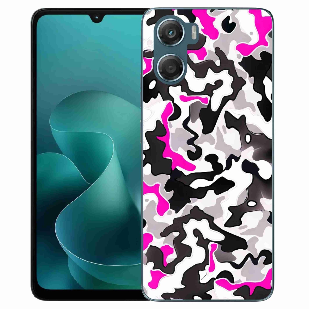 Gelový kryt mmCase na Motorola G06/G06 Power - maskáčový vzor 5