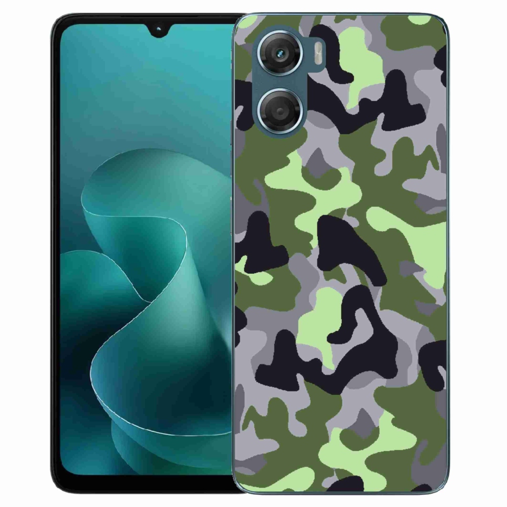 Gelový kryt mmCase na Motorola G06/G06 Power - maskáčový vzor 7