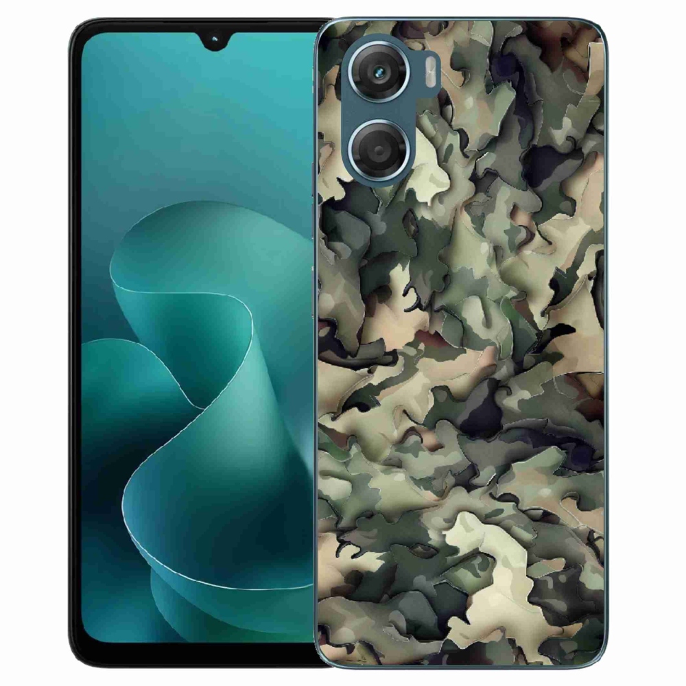 Gelový kryt mmCase na Motorola G06/G06 Power - maskáčový vzor 9