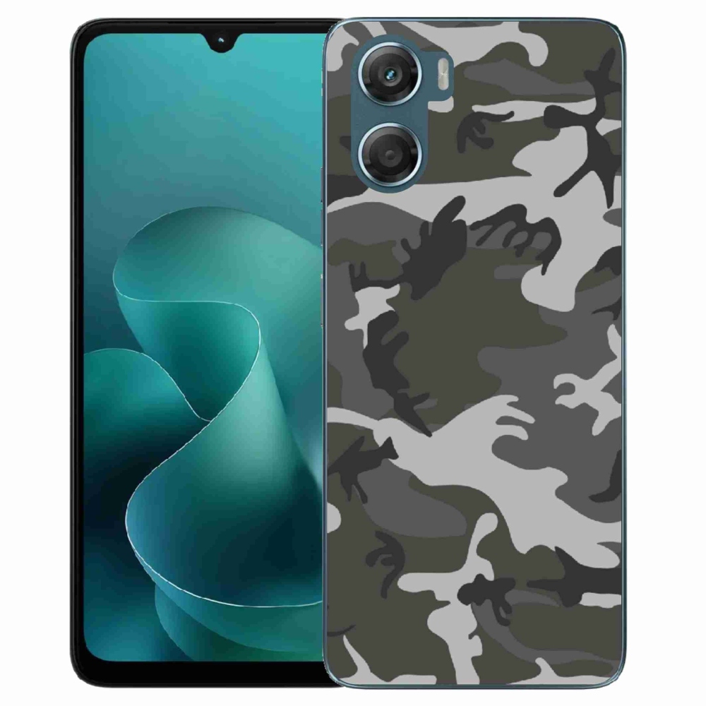 Gelový kryt mmCase na Motorola G06/G06 Power - maskáčový vzor