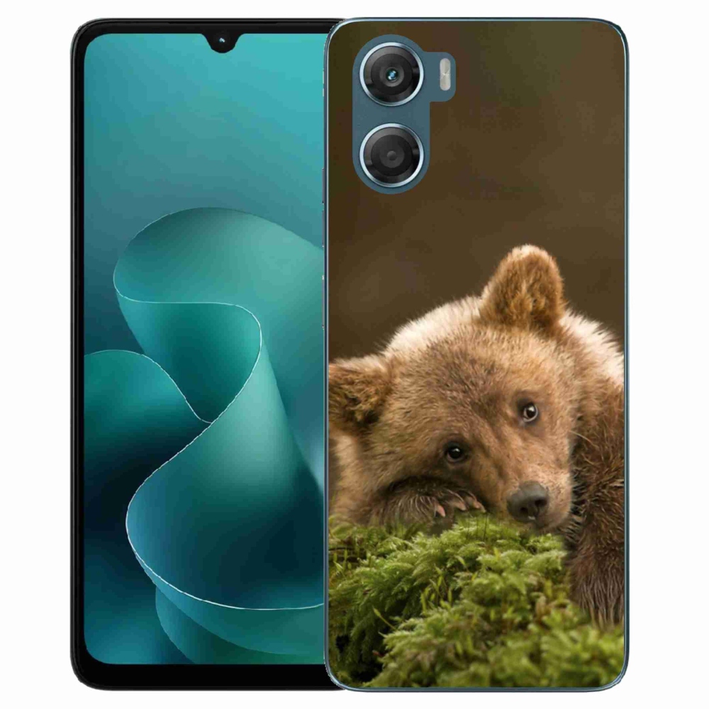 Gelový kryt mmCase na Motorola G06/G06 Power - medvěd