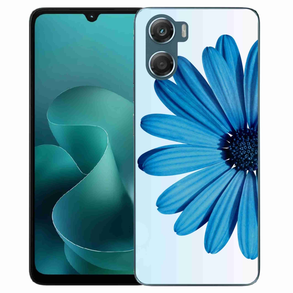 Gelový kryt mmCase na Motorola G06/G06 Power - modrá kopretina