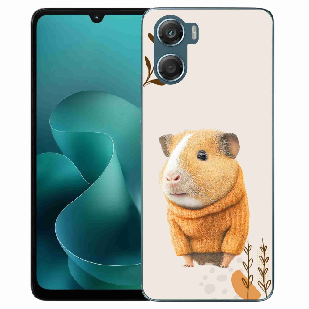 Gelový kryt mmCase na Motorola G06/G06 Power - morče ve svetru