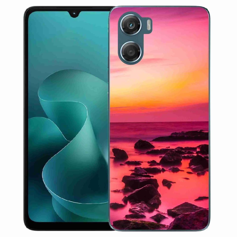 Gelový kryt mmCase na Motorola G06/G06 Power - moře a záře
