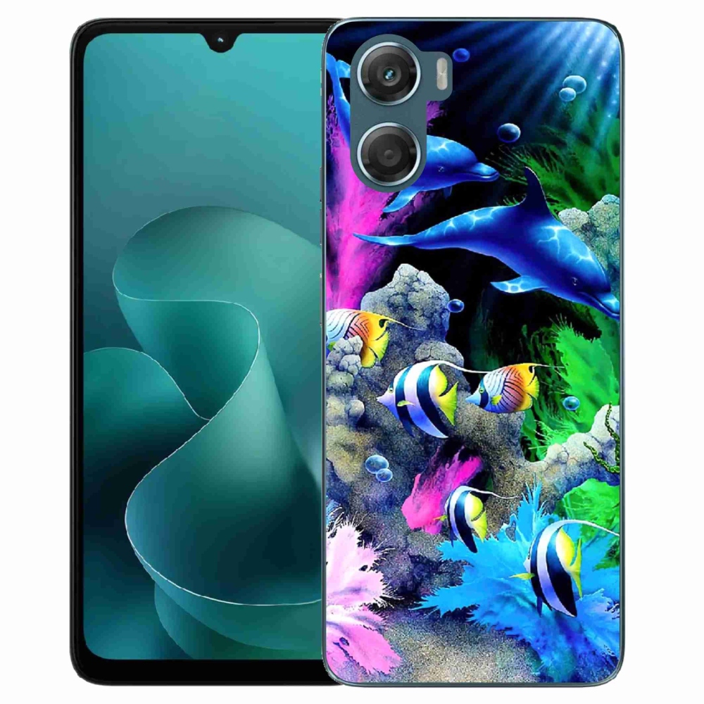 Gelový kryt mmCase na Motorola G06/G06 Power - mořský svět