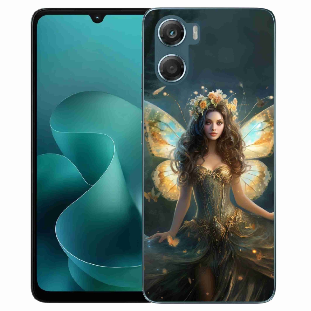 Gelový kryt mmCase na Motorola G06/G06 Power - motýlí žena