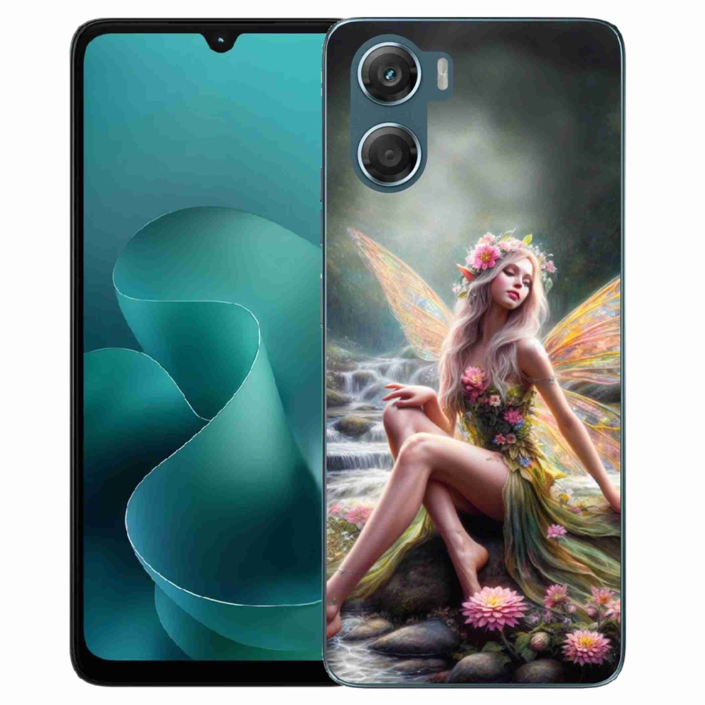 Gelový kryt mmCase na Motorola G06/G06 Power - motýlí žena 1