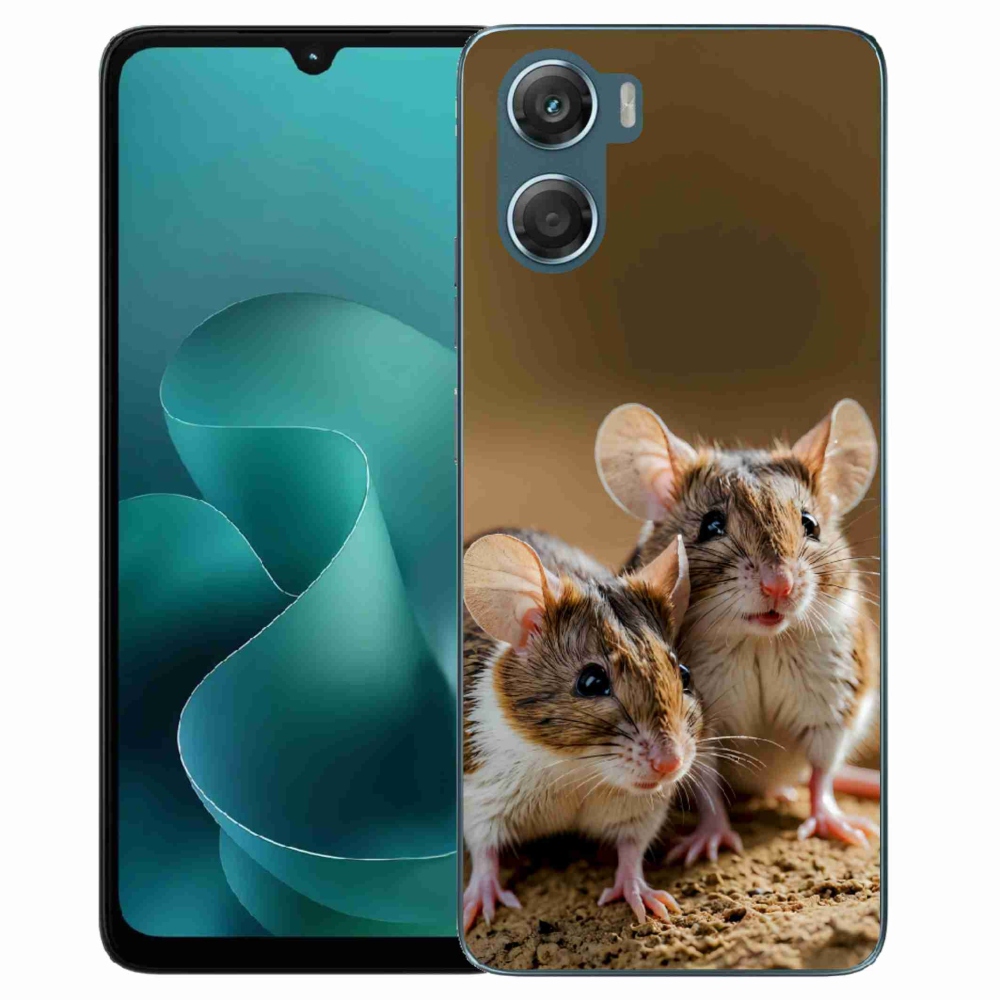 Gelový kryt mmCase na Motorola G06/G06 Power - myší duo