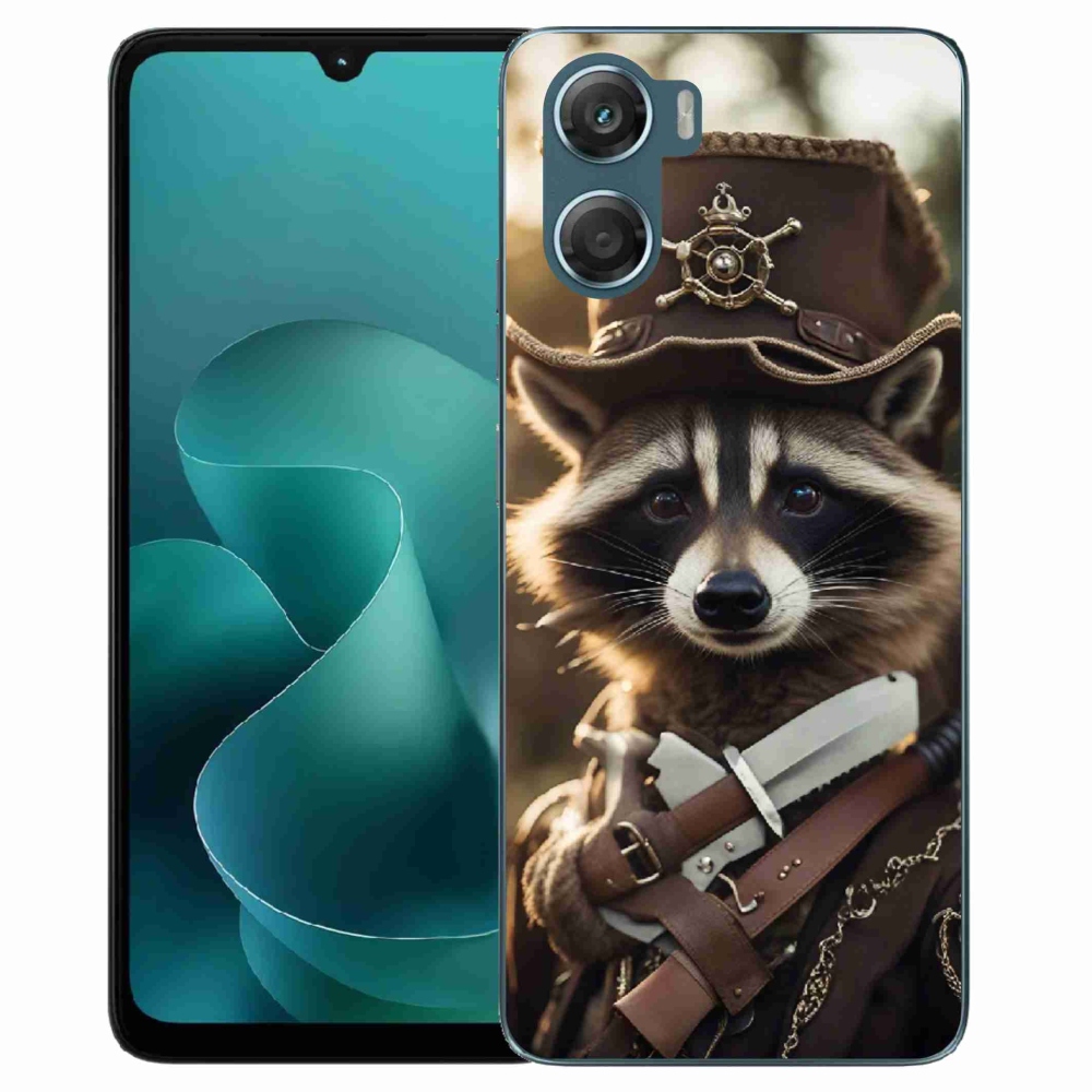 Gelový kryt mmCase na Motorola G06/G06 Power - mýval v uniformě