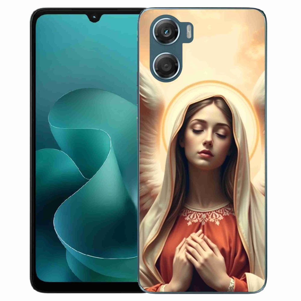 Gelový kryt mmCase na Motorola G06/G06 Power - náboženský motiv