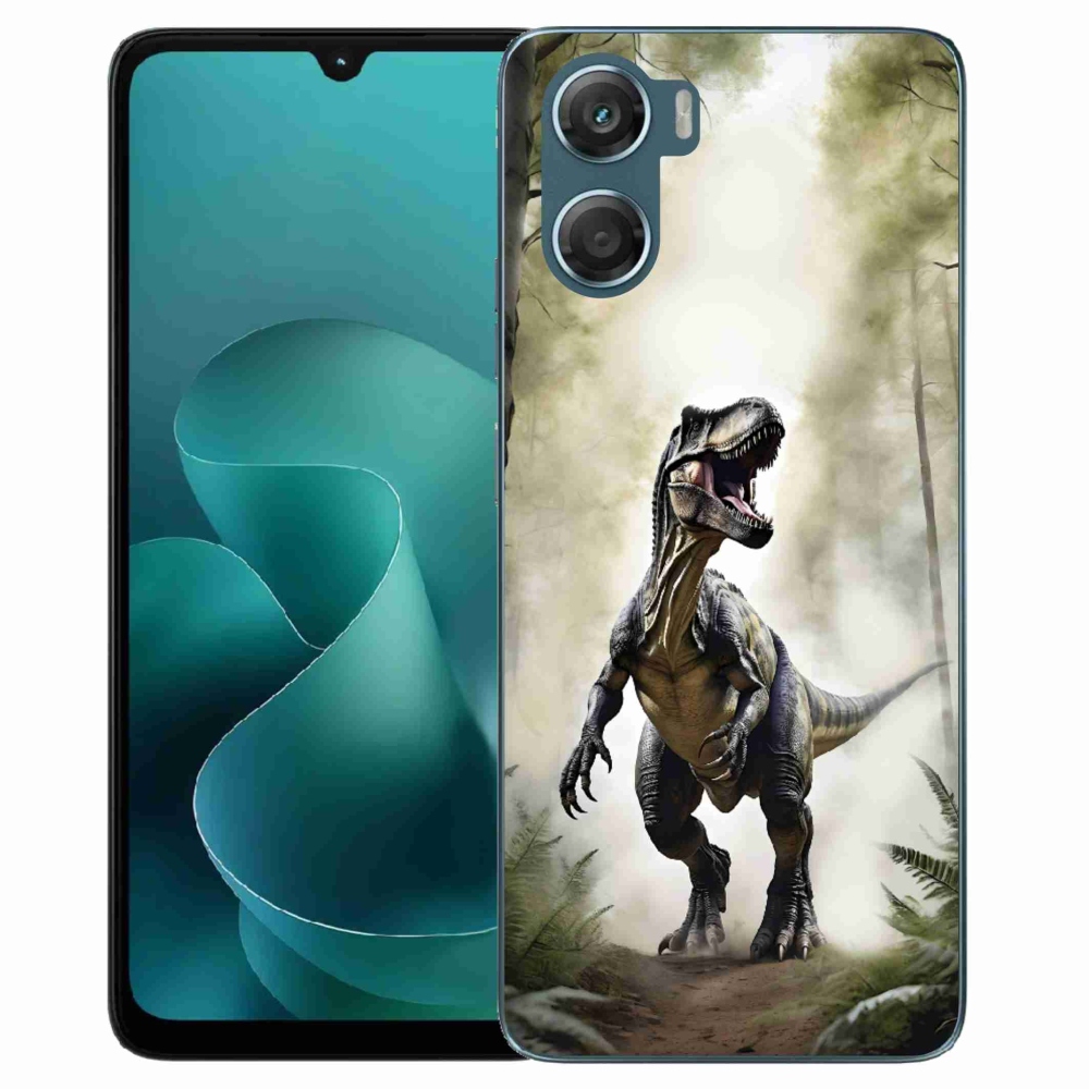 Gelový kryt mmCase na Motorola G06/G06 Power - naštvaný T-Rex