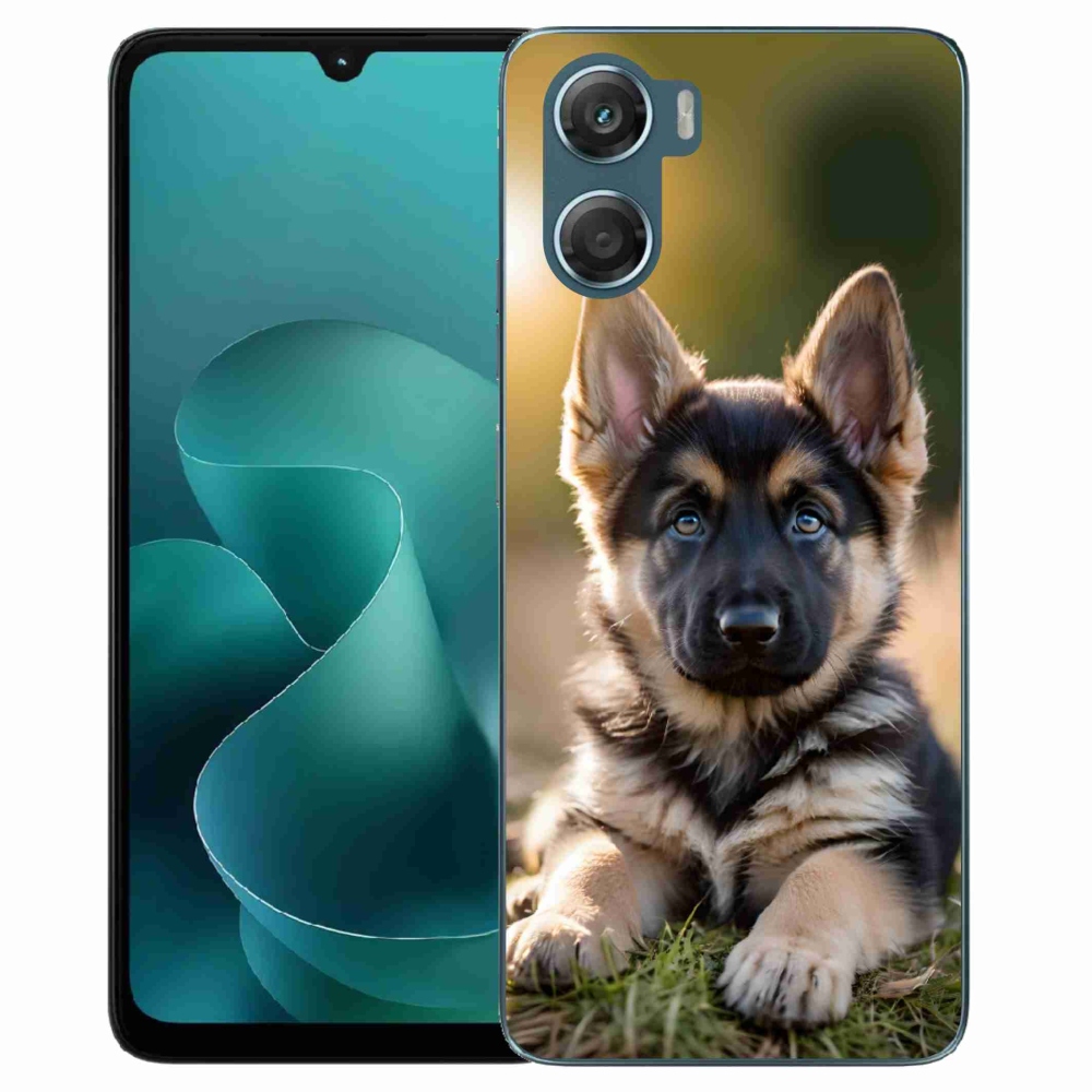 Gelový kryt mmCase na Motorola G06/G06 Power - německý ovčák v přírodě