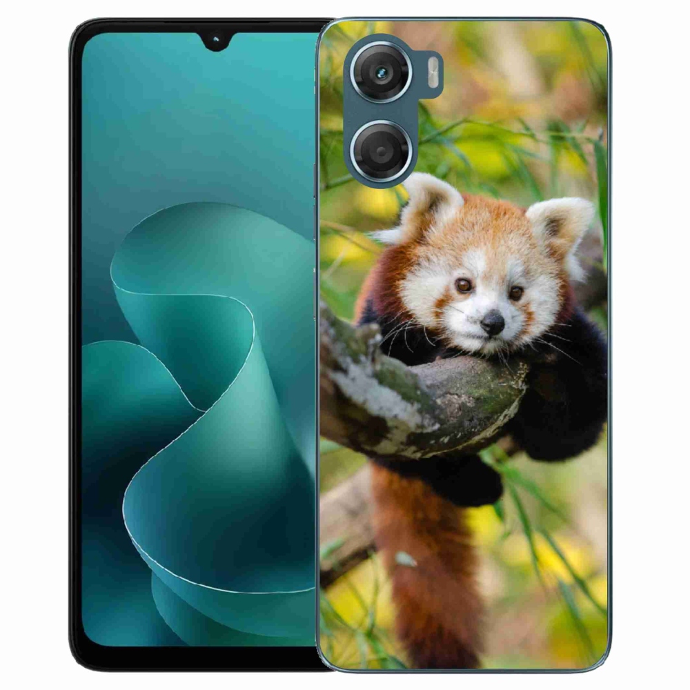 Gelový kryt mmCase na Motorola G06/G06 Power - panda červená