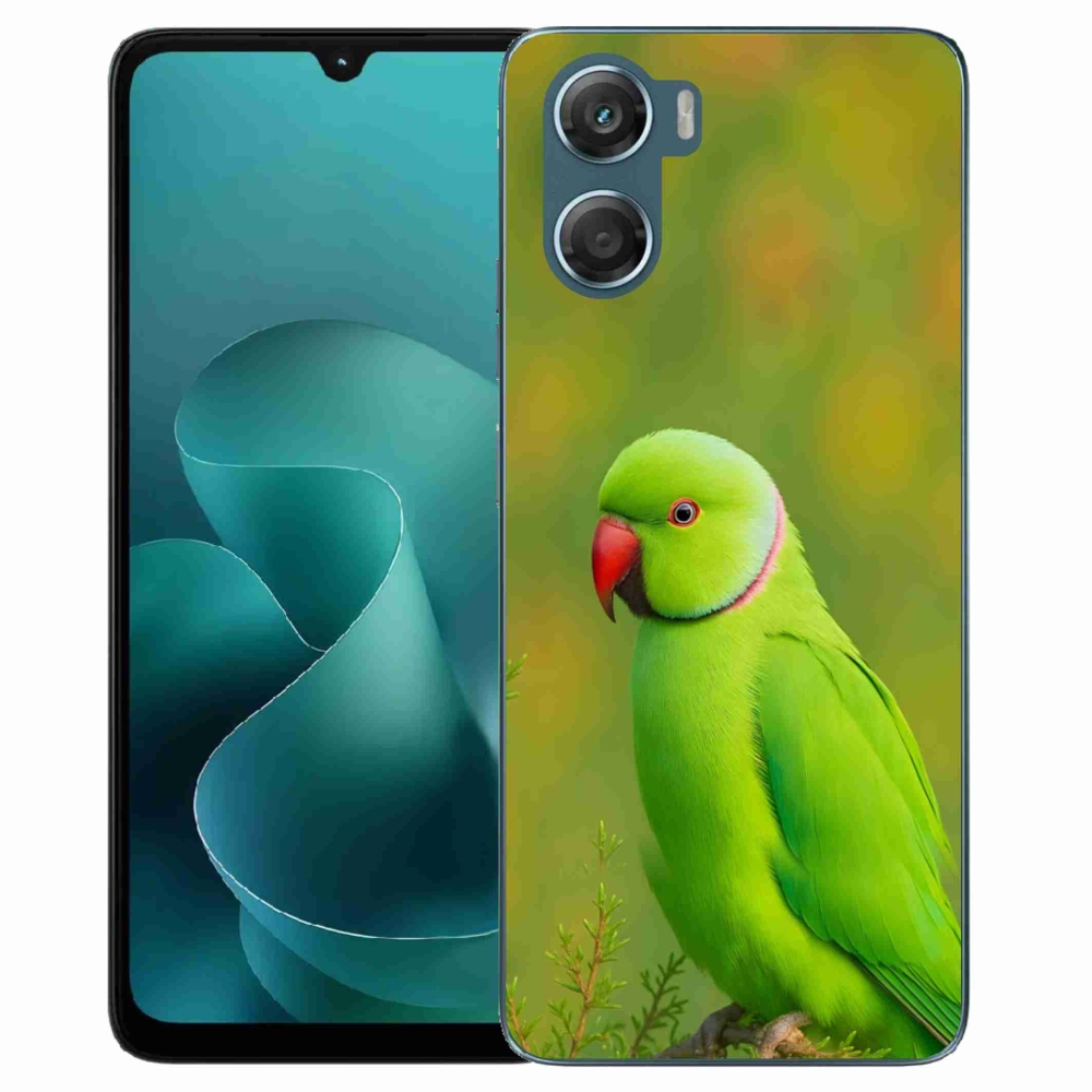 Gelový kryt mmCase na Motorola G06/G06 Power - papoušek alexandr 2