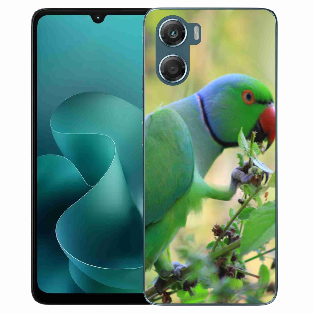 Gelový kryt mmCase na Motorola G06/G06 Power - papoušek alexandr