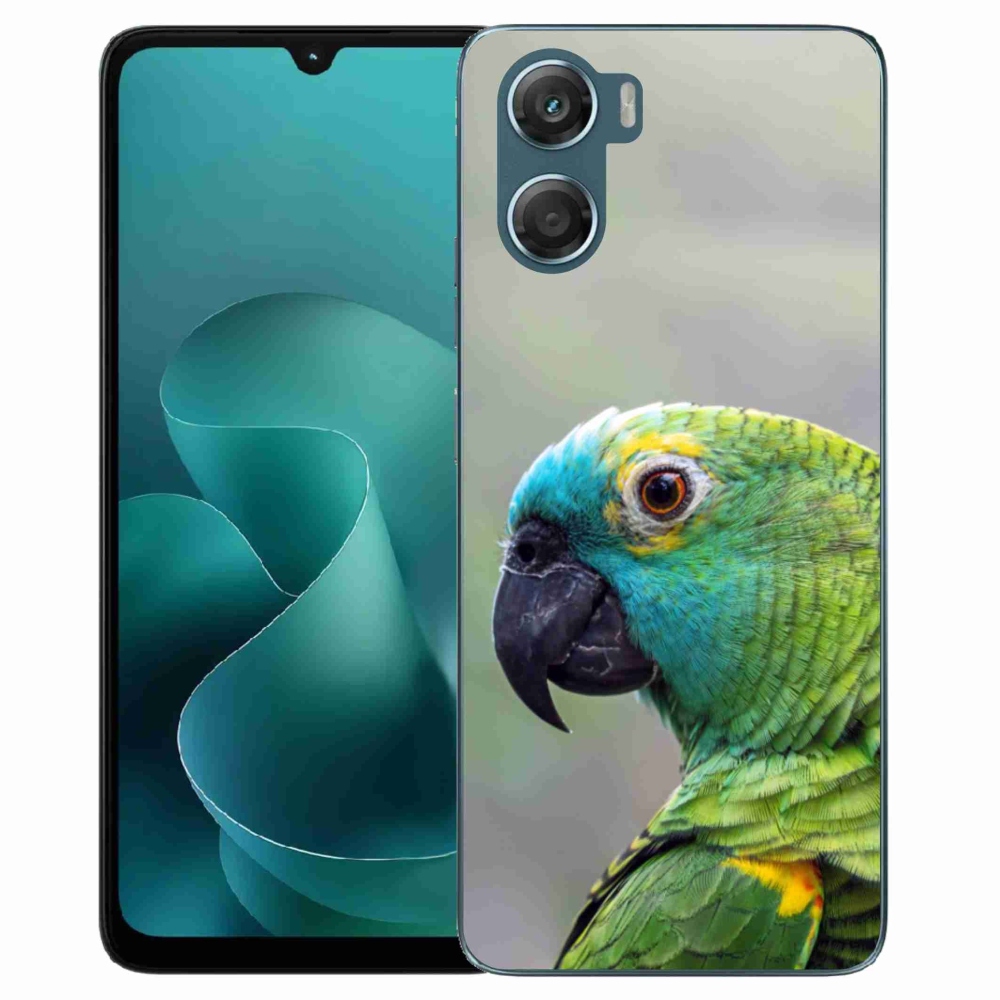 Gelový kryt mmCase na Motorola G06/G06 Power - papoušek amazoňan