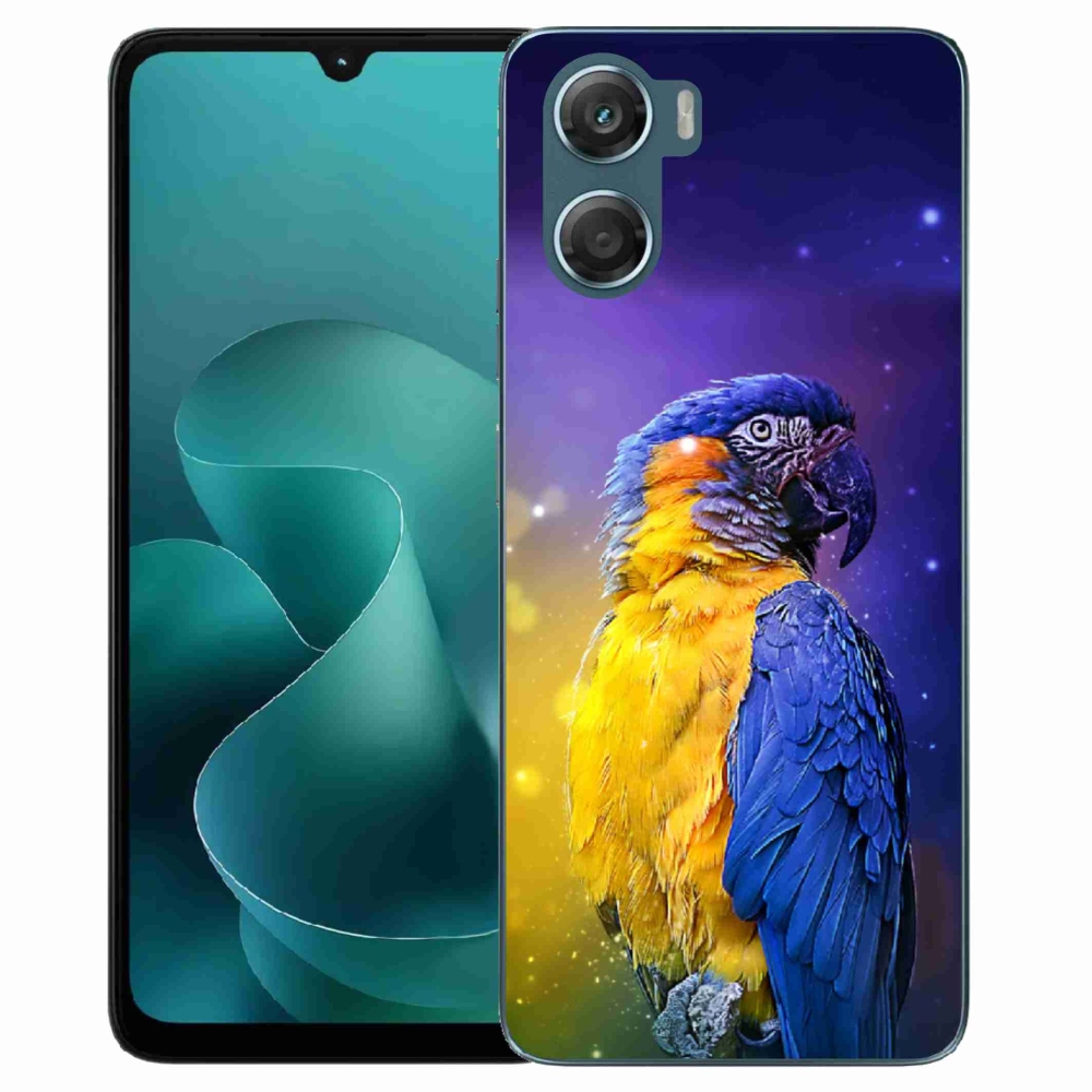 Gelový kryt mmCase na Motorola G06/G06 Power - papoušek ara 1