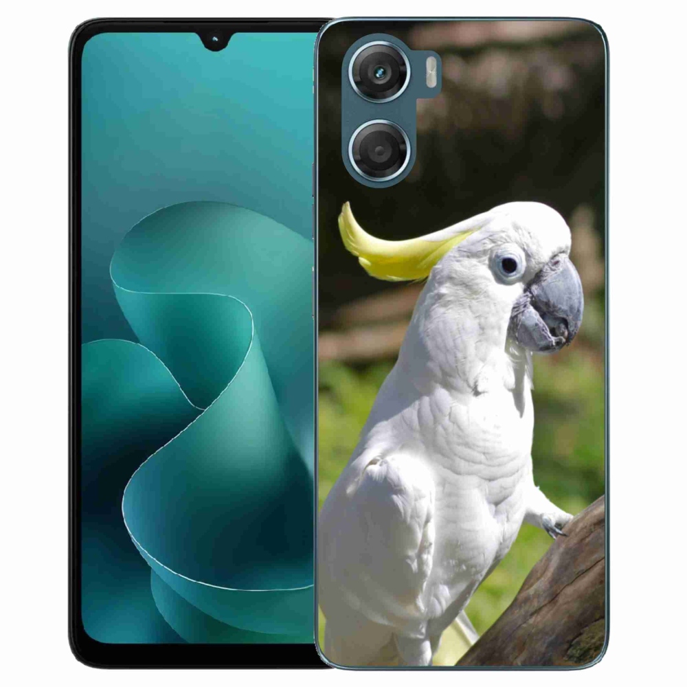 Gelový kryt mmCase na Motorola G06/G06 Power - papoušek kakadu 2