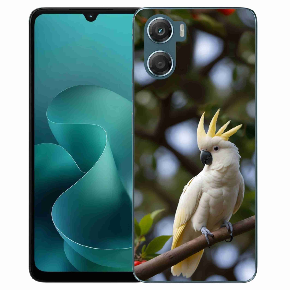 Gelový kryt mmCase na Motorola G06/G06 Power - papoušek kakadu 3