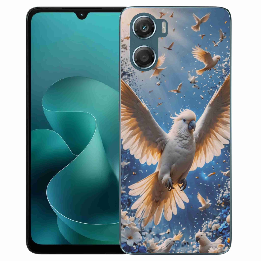 Gelový kryt mmCase na Motorola G06/G06 Power - papoušek kakadu