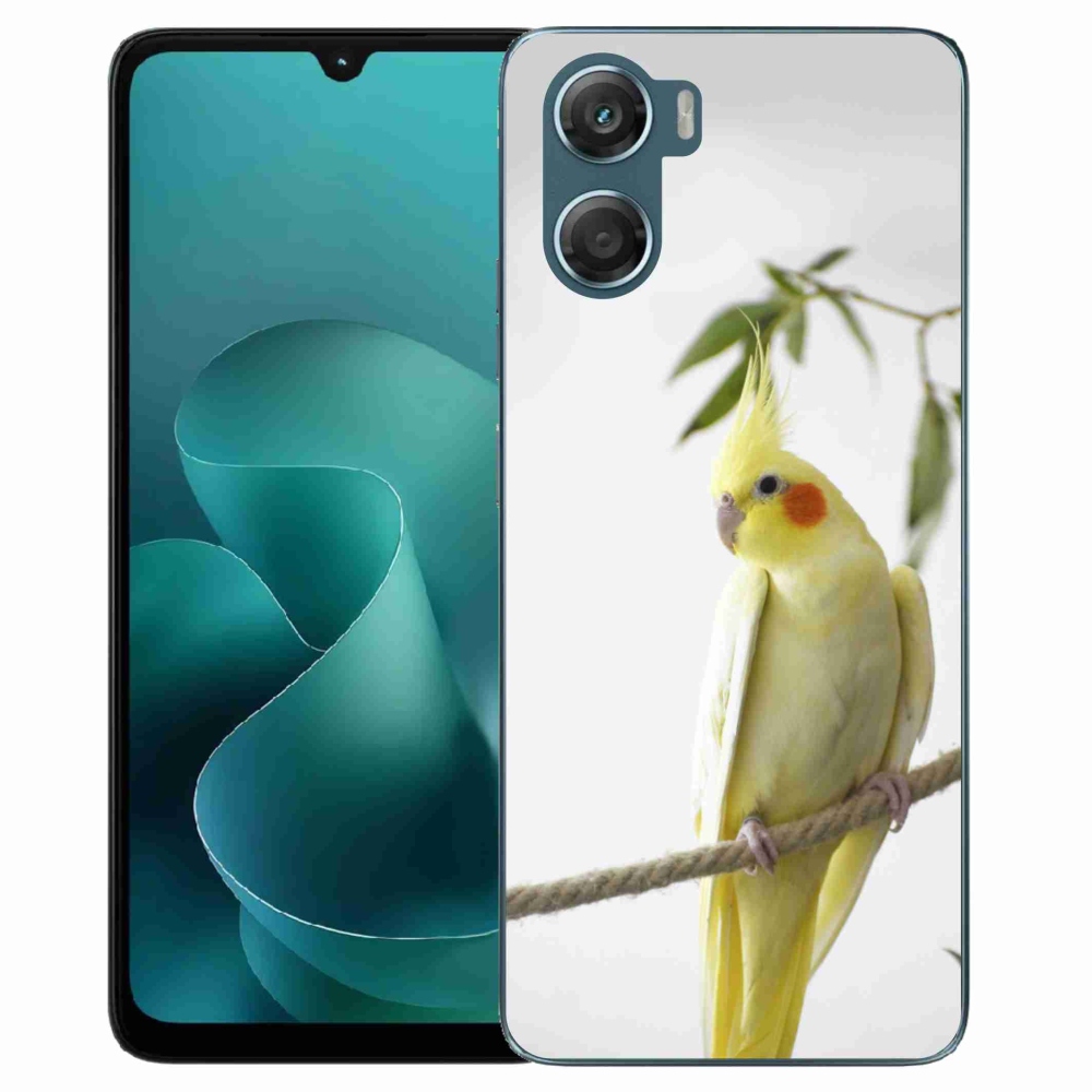 Gelový kryt mmCase na Motorola G06/G06 Power - papoušek korela chocholatá