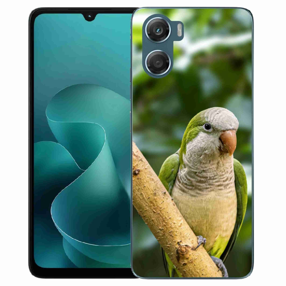 Gelový kryt mmCase na Motorola G06/G06 Power - papoušek mníšek