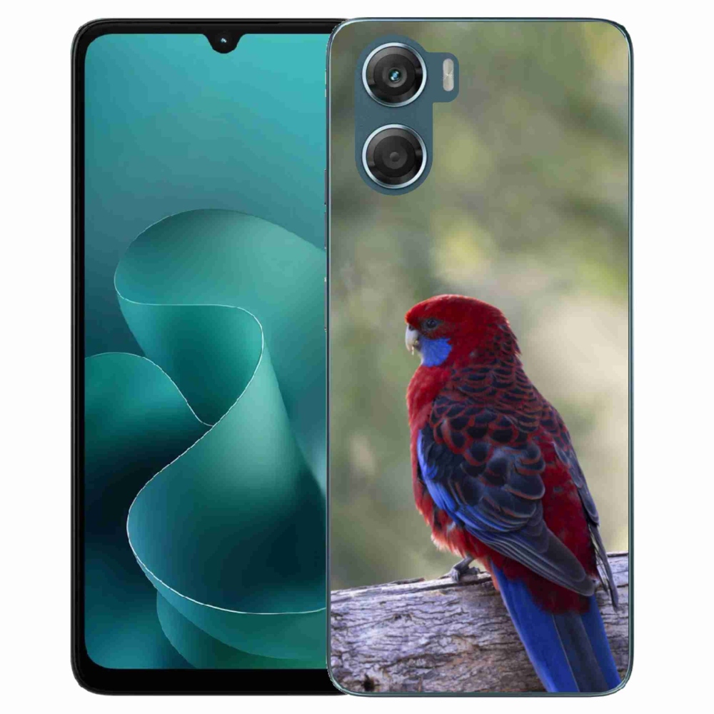 Gelový kryt mmCase na Motorola G06/G06 Power - papoušek rosela