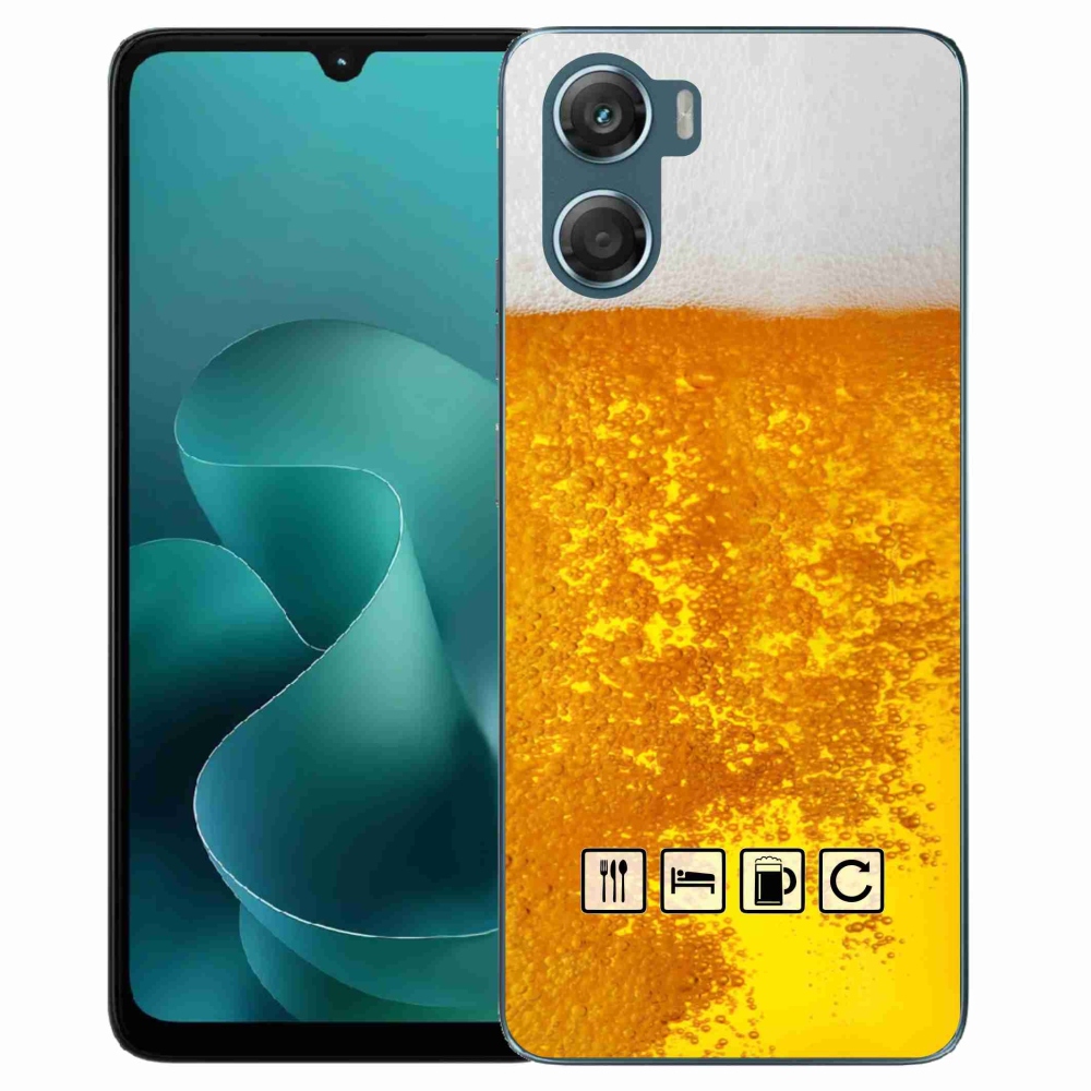 Gelový kryt mmCase na Motorola G06/G06 Power - pivní motiv 3