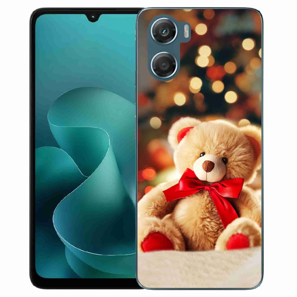 Gelový kryt mmCase na Motorola G06/G06 Power - plyšový medvídek