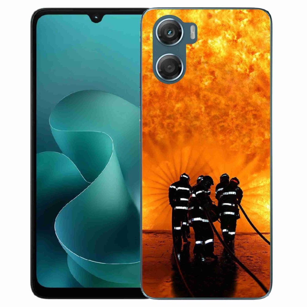 Gelový kryt mmCase na Motorola G06/G06 Power - požár