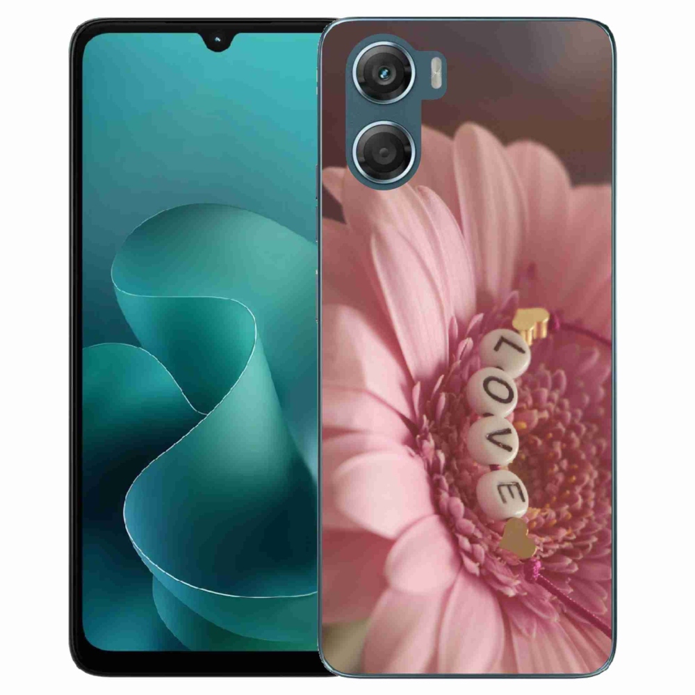 Gelový kryt mmCase na Motorola G06/G06 Power - přívěsek love