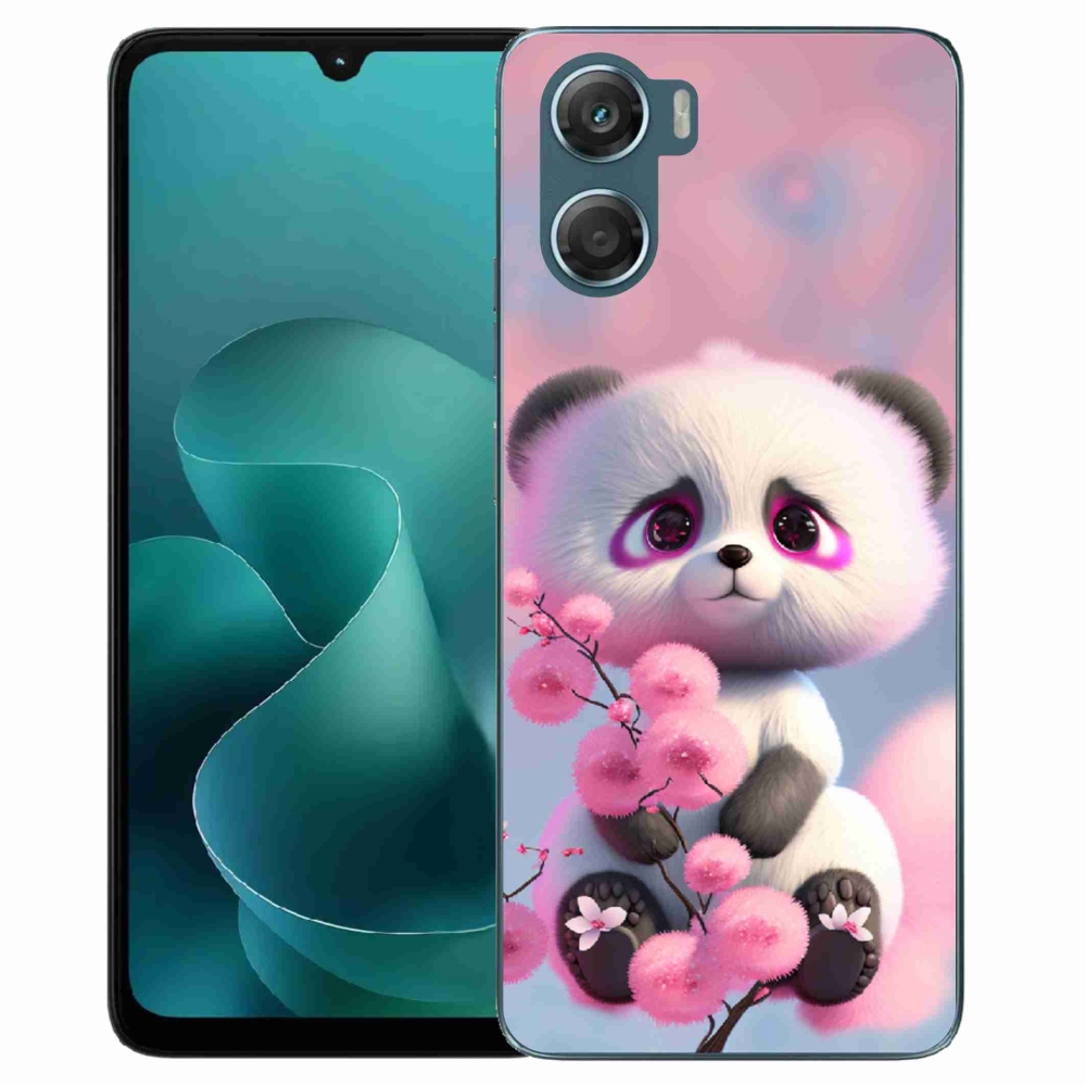 Gelový kryt mmCase na Motorola G06/G06 Power - roztomilá panda 1