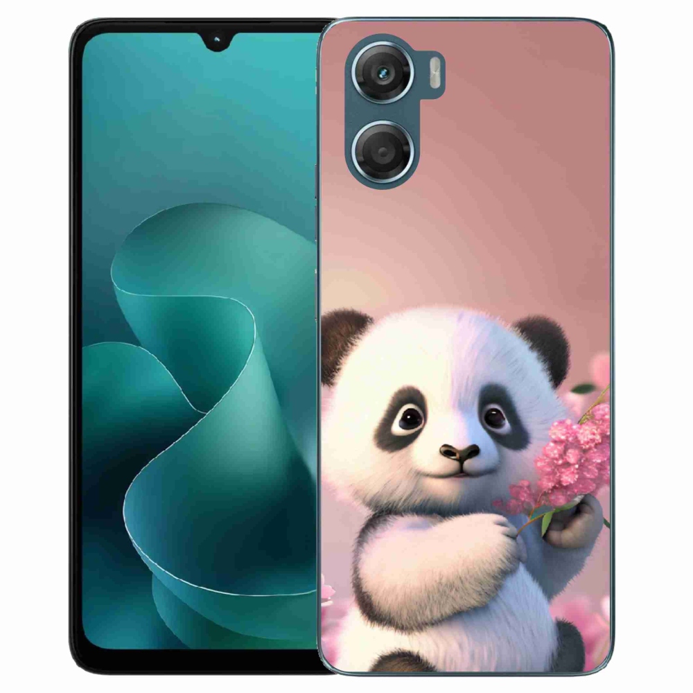 Gelový kryt mmCase na Motorola G06/G06 Power - roztomilá panda