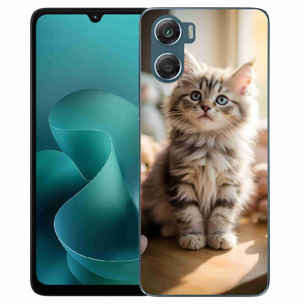 Gelový kryt mmCase na Motorola G06/G06 Power - roztomilé kotě 10
