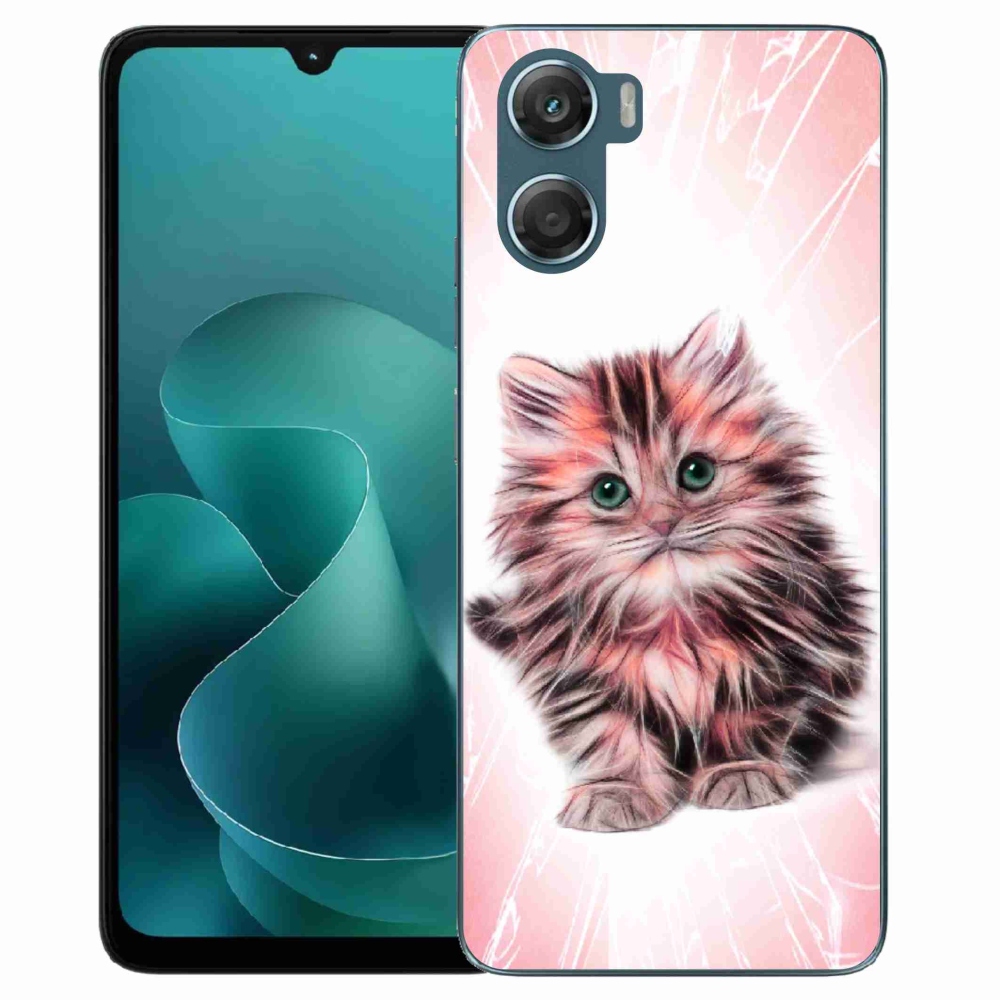 Gelový kryt mmCase na Motorola G06/G06 Power - roztomilé kotě