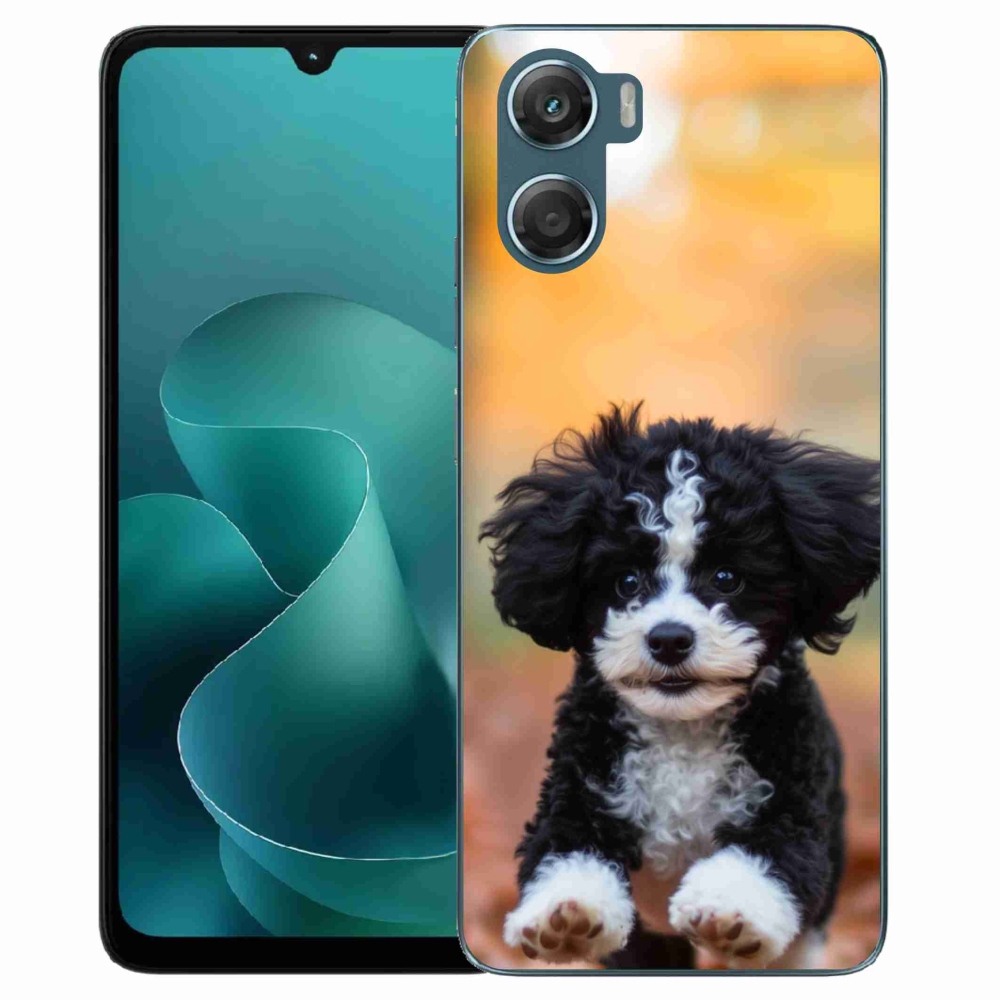 Gelový kryt mmCase na Motorola G06/G06 Power - roztomilé štěně 2