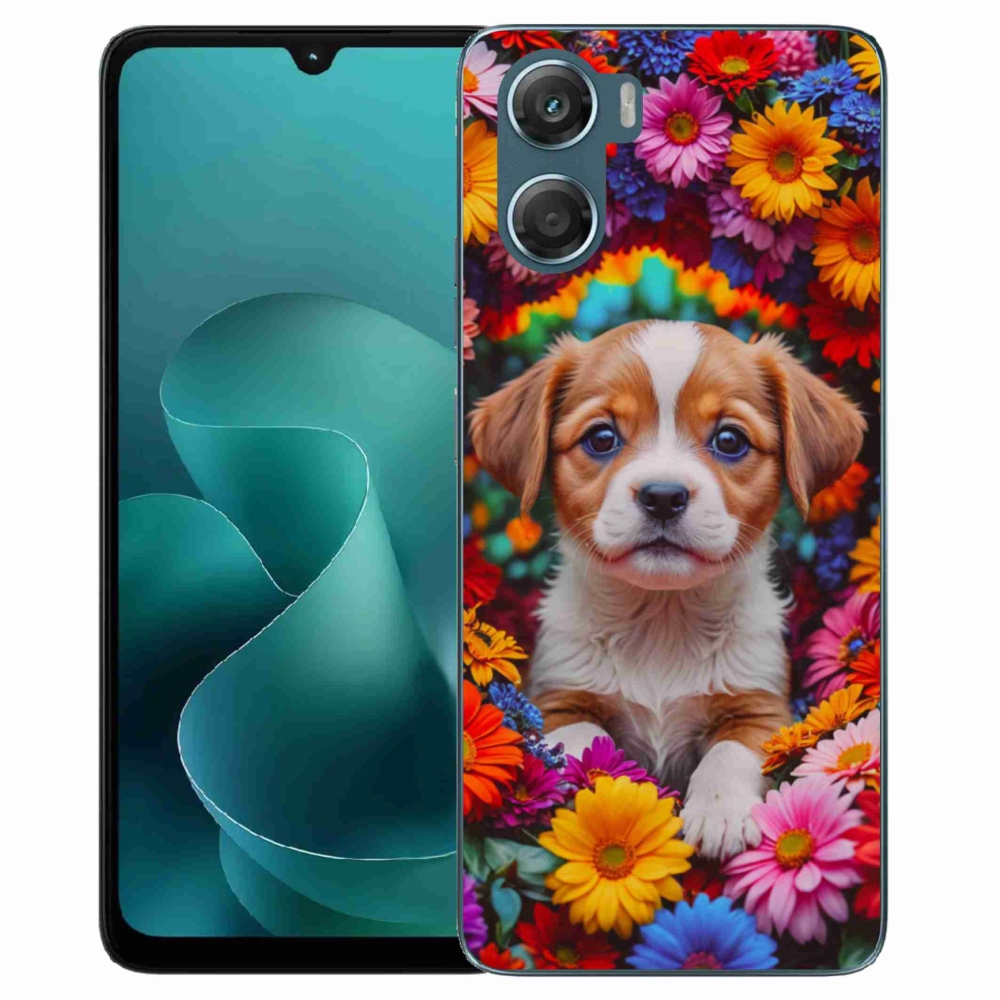 Gelový kryt mmCase na Motorola G06/G06 Power - roztomilé štěně