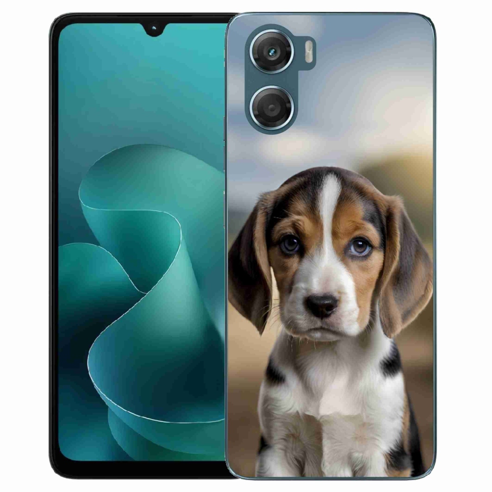 Gelový kryt mmCase na Motorola G06/G06 Power - roztomilý bígl