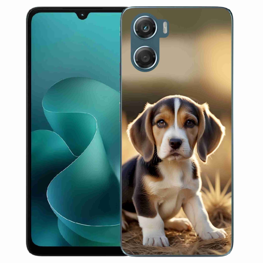 Gelový kryt mmCase na Motorola G06/G06 Power - roztomilý bígl