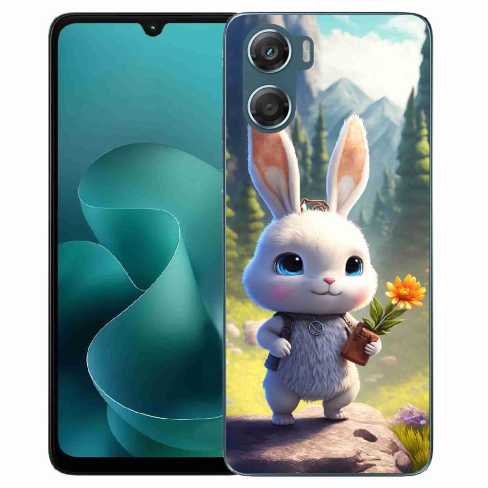 Gelový kryt mmCase na Motorola G06/G06 Power - roztomilý králíček
