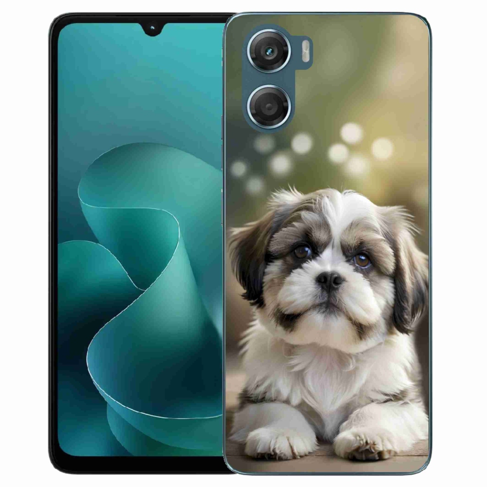 Gelový kryt mmCase na Motorola G06/G06 Power - roztomilý shih-tzu