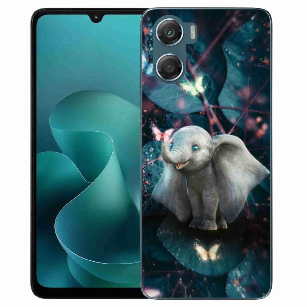 Gelový kryt mmCase na Motorola G06/G06 Power - roztomilý slon