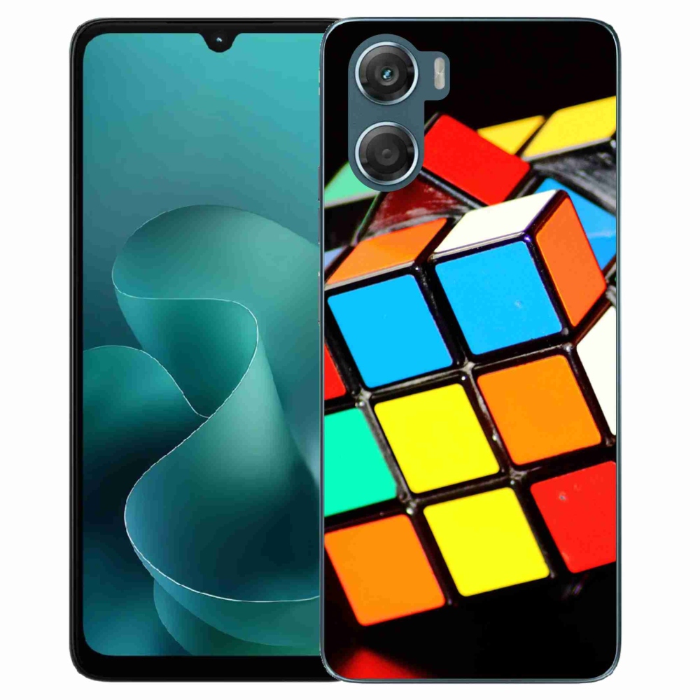 Gelový kryt mmCase na Motorola G06/G06 Power - rubikova kostka