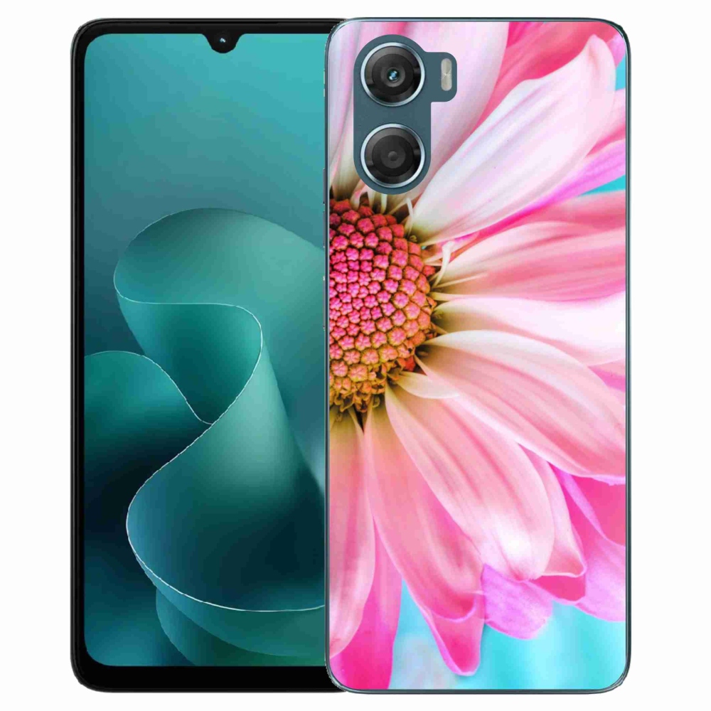 Gelový kryt mmCase na Motorola G06/G06 Power - růžová květina