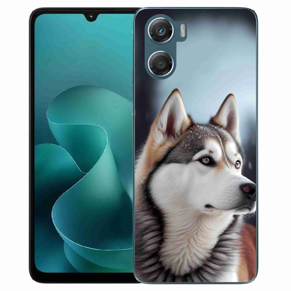 Gelový kryt mmCase na Motorola G06/G06 Power - sibiřský husky
