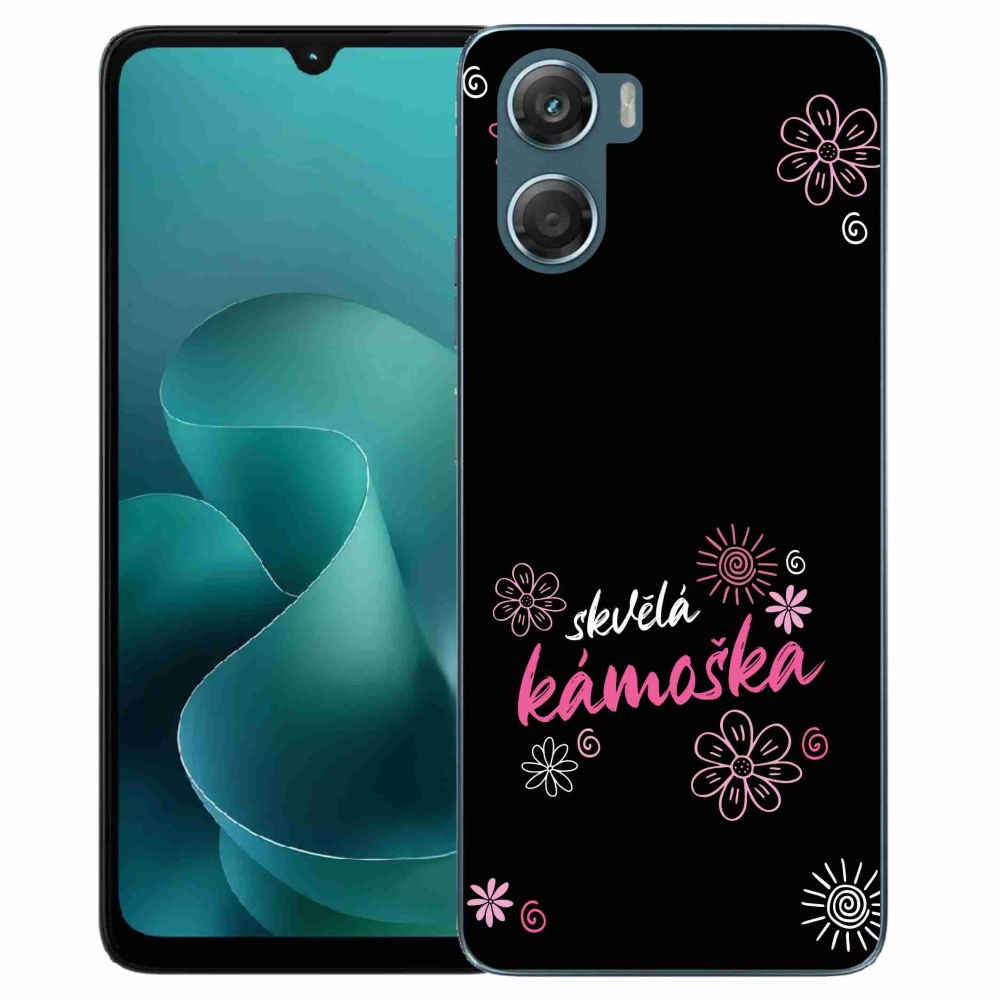 Gelový kryt mmCase na Motorola G06/G06 Power - skvělá kámoška černé pozadí